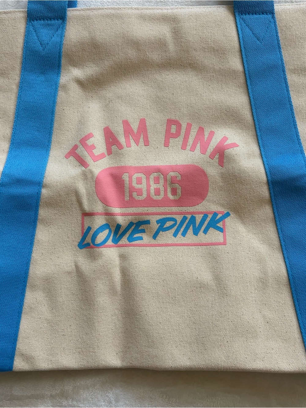 PINK Victoria's Secret Canvas Tote TEAM PINK 1986 July 26' Legally Blonde Collab - Picture 4 of 5